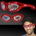 Red Custom LED Billboard Sunglasses